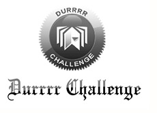 tom dwan - durrrr challenge - logo - black and white