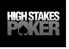 gsn tv show logo - high stakes poker - black and white - season five