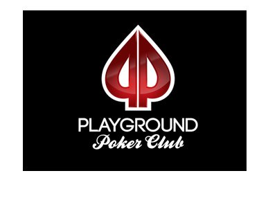 Playground Poker Club - Logo - Black background.