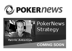 logo for company pokernews and strategy section with Patrik Antonius